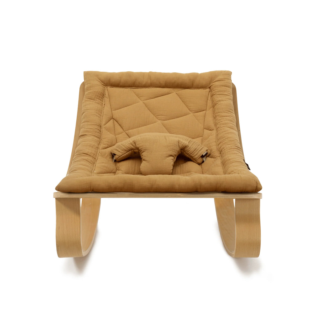 Charlie Crane LEVO Baby Rocker with Camel Cushion