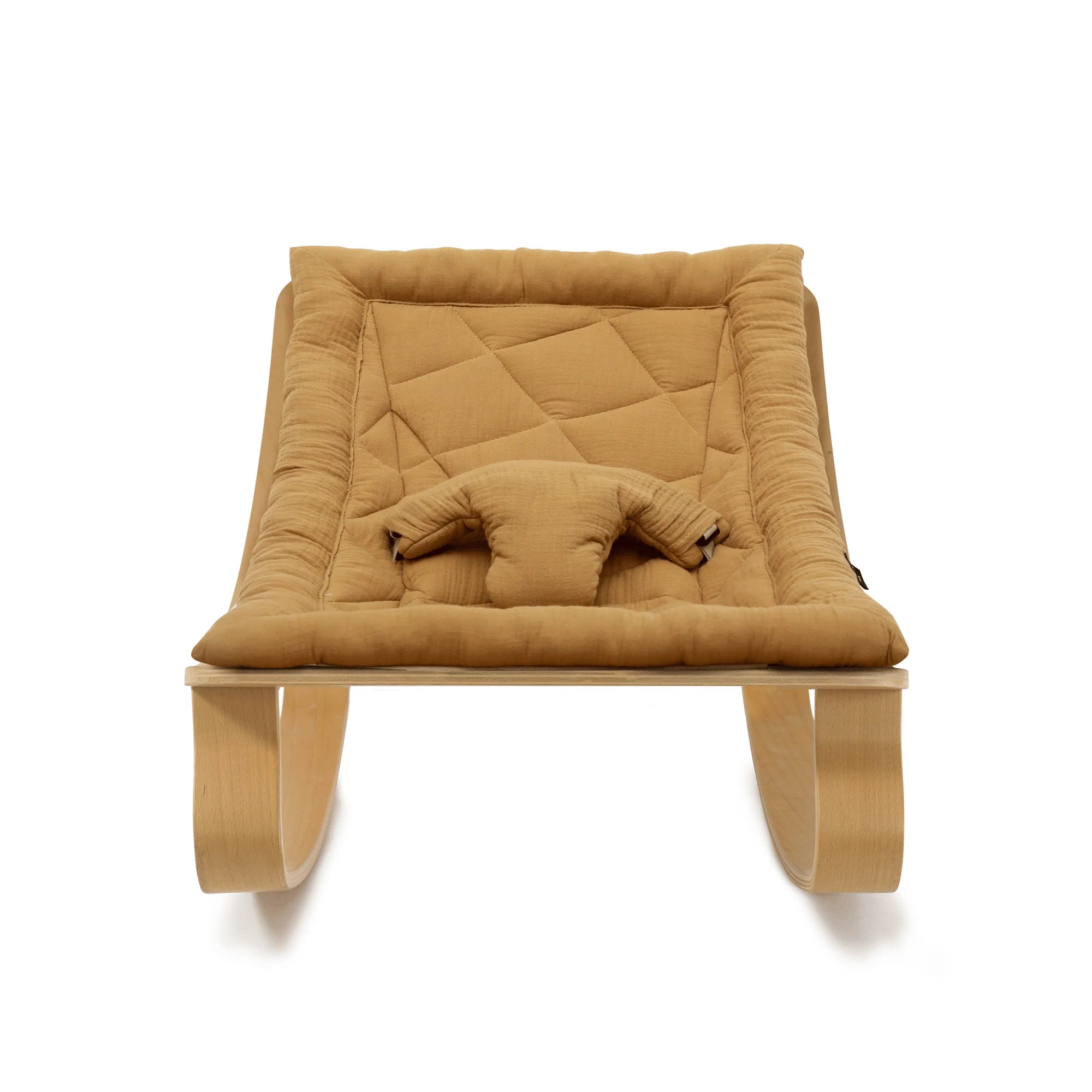 Charlie Crane LEVO Baby Rocker with Camel Cushion