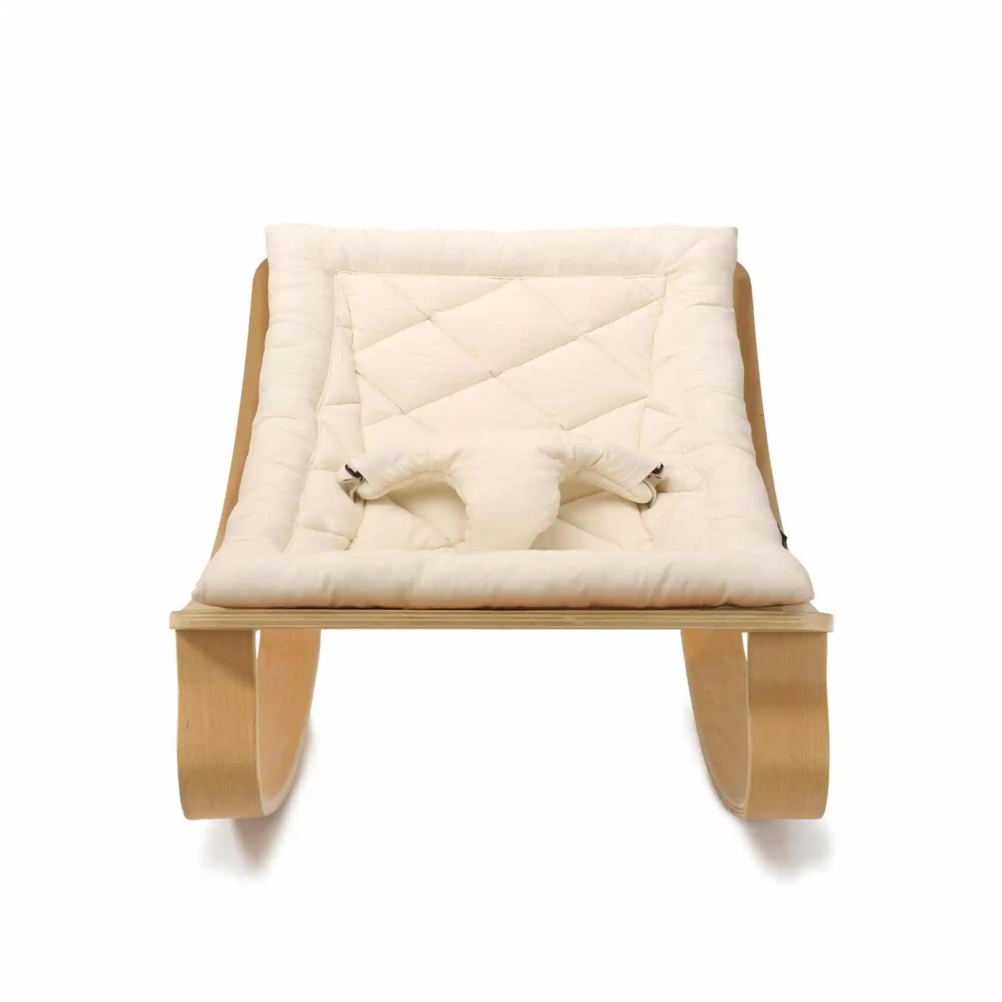 Charlie Crane LEVO Baby Rocker with Organic White Cushion