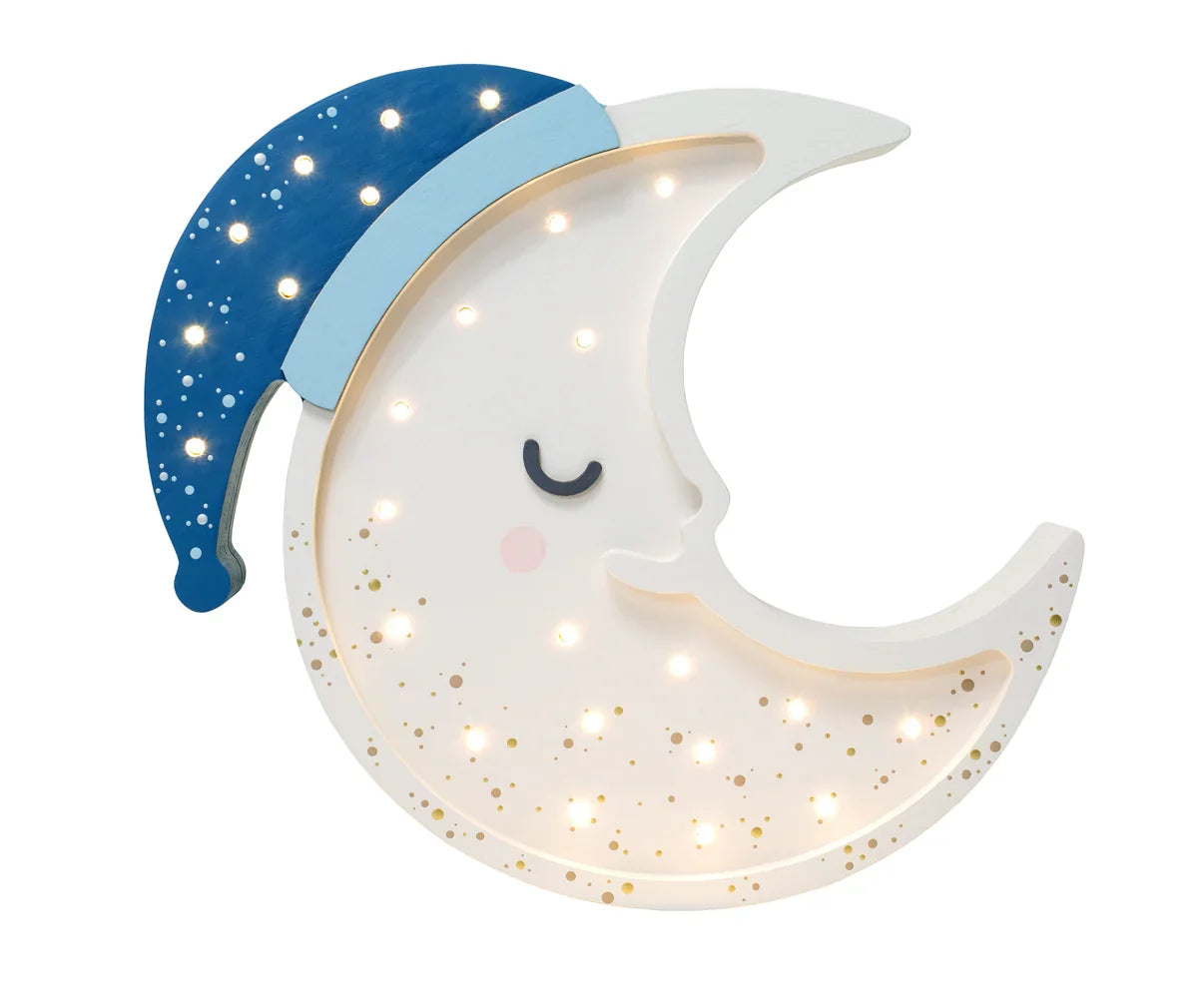 Handmade Wooden Lamp - Moon