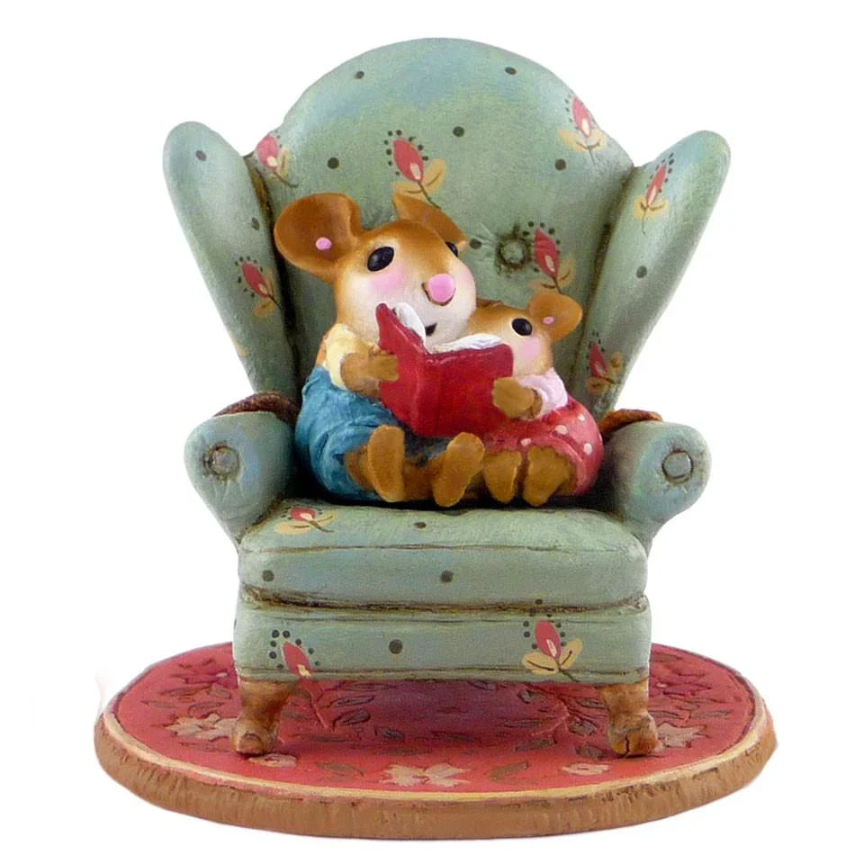 Wee Forest Folk Tiny Collectible - Sharing A Story (Not a Toy)