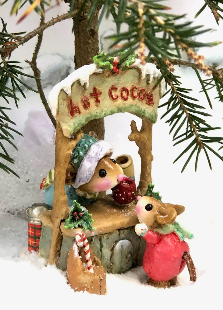 Wee Forest Folk Tiny Collectible - Hot Cocoa Comin' Up! (Not a Toy)