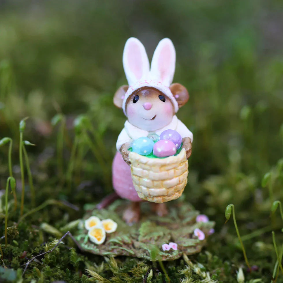 Wee Forest Folk Tiny Collectible - Hoppy Easter Girl (Not a Toy)