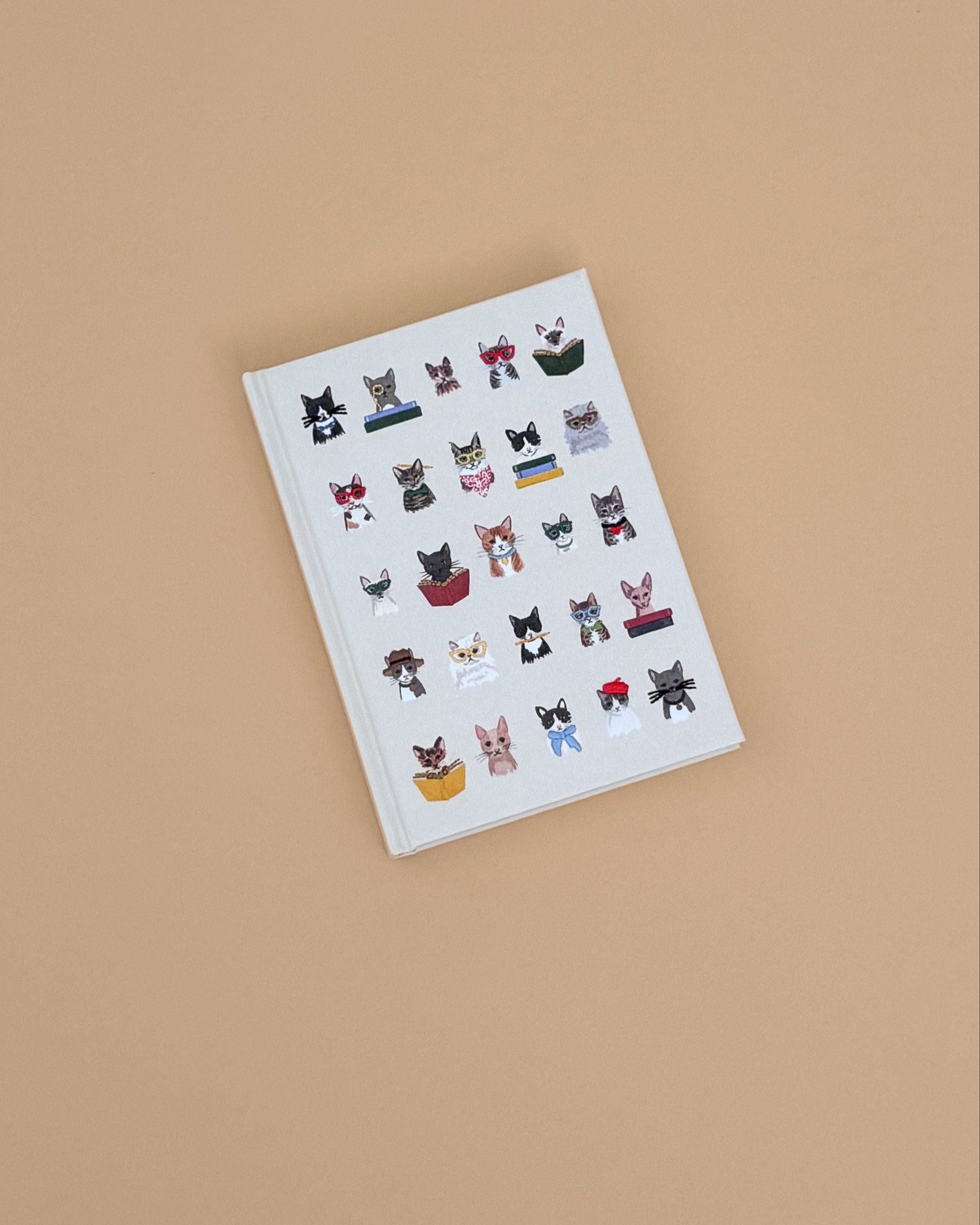 Studious Cats Embroidered Journal