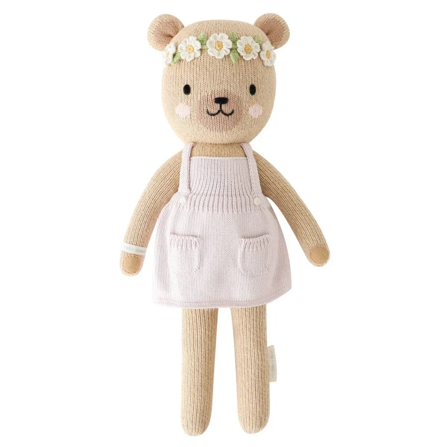 Cuddle + Kind Olivia The Honey Bear (Ivory Floral Crown)
