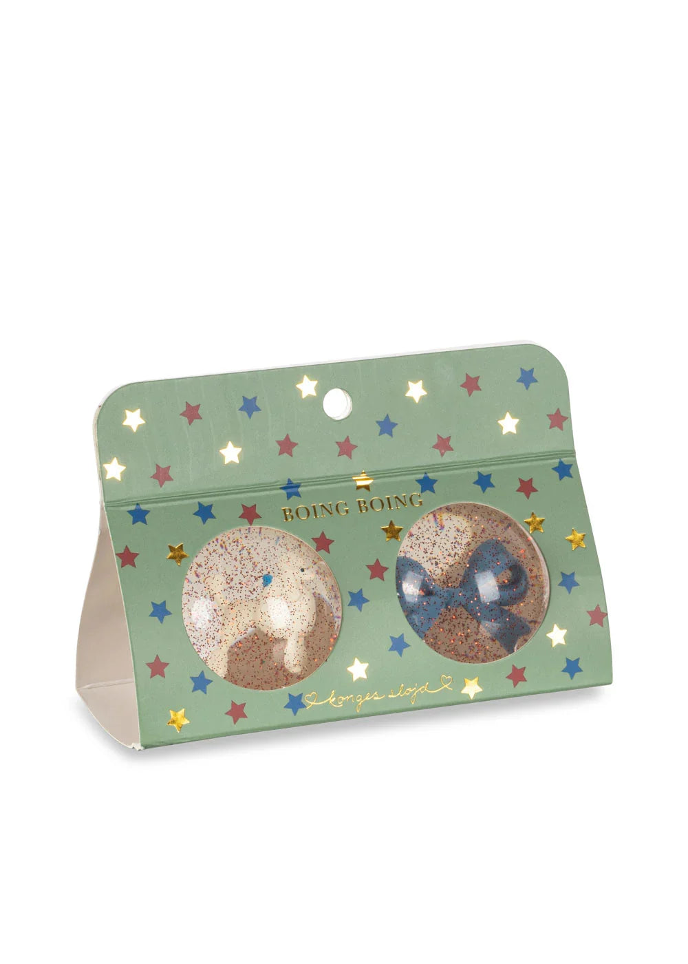 Konges Sloejd Glitter Bouncing Ball Set - Poodle & Bow