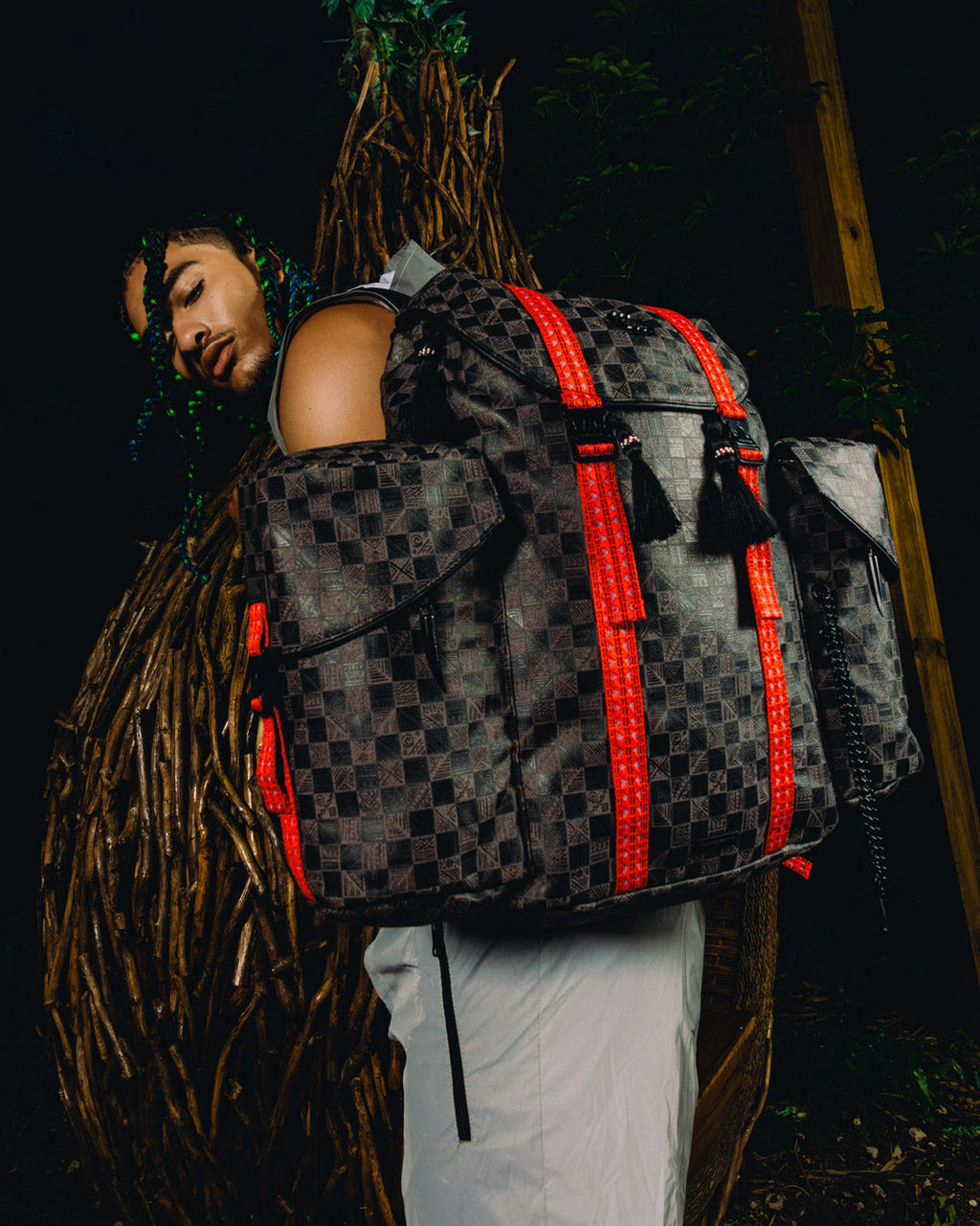 A.I. AFRICAN INTELLIGENCE MIDNIGHT MAGIC BACKPACK - SANDFLOWER COLLAB