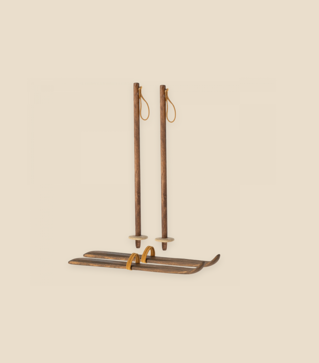Maileg Christmas Ski and Ski Poles For Mom & Dad