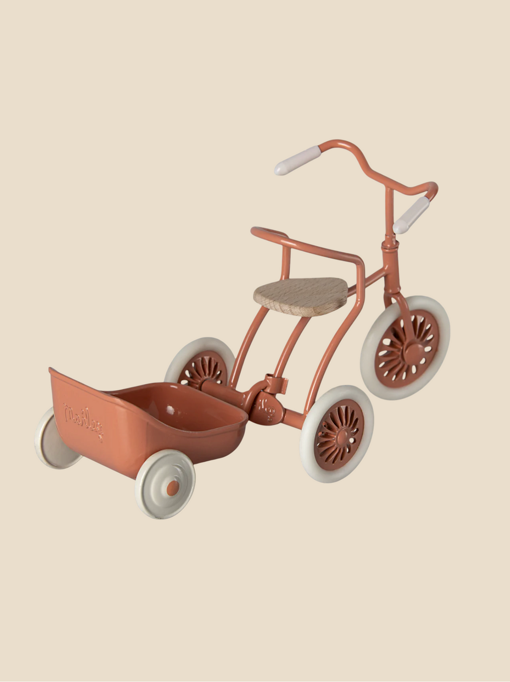 Maileg Tricycle Hanger, Mouse - Coral