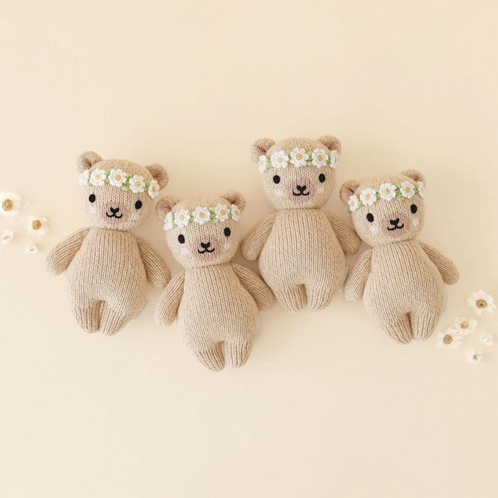 Cuddle + Kind Baby Honey Bear (Ivory Floral Crown)