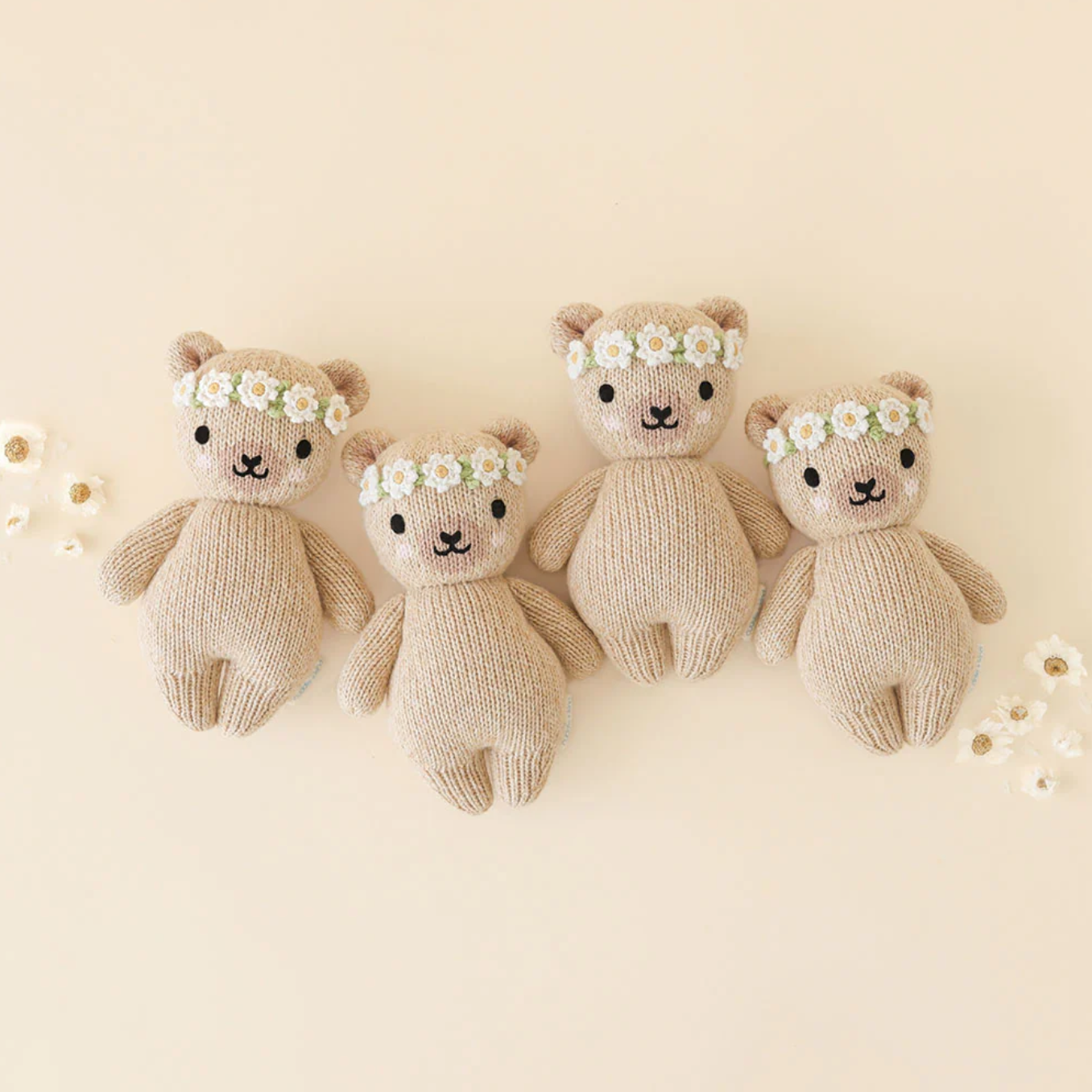 Cuddle + Kind Baby Honey Bear (Ivory Floral Crown)