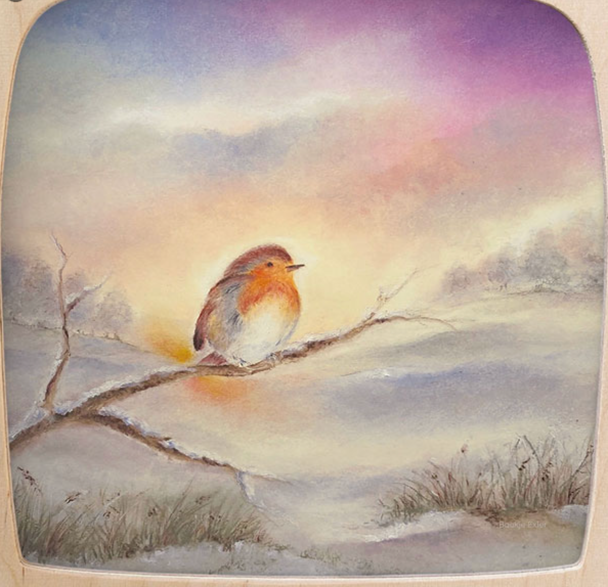 Silhouette Only - Winter Robin Silhouette for Toverlux Lamp