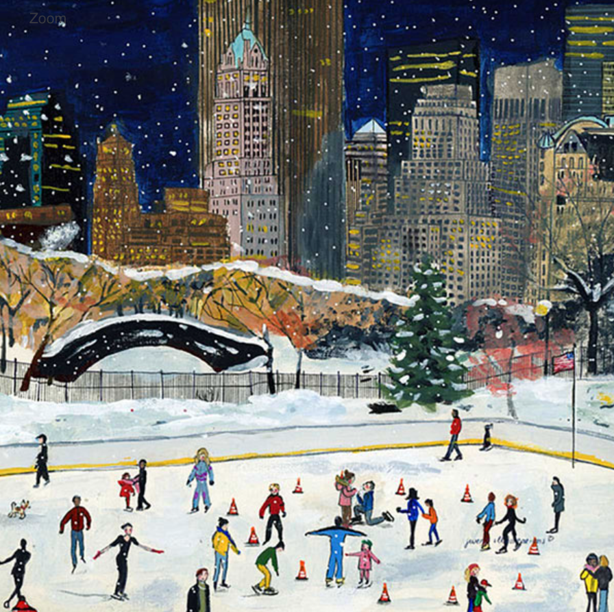 Silhouette Only - Christmas in New York for Toverlux Lamp