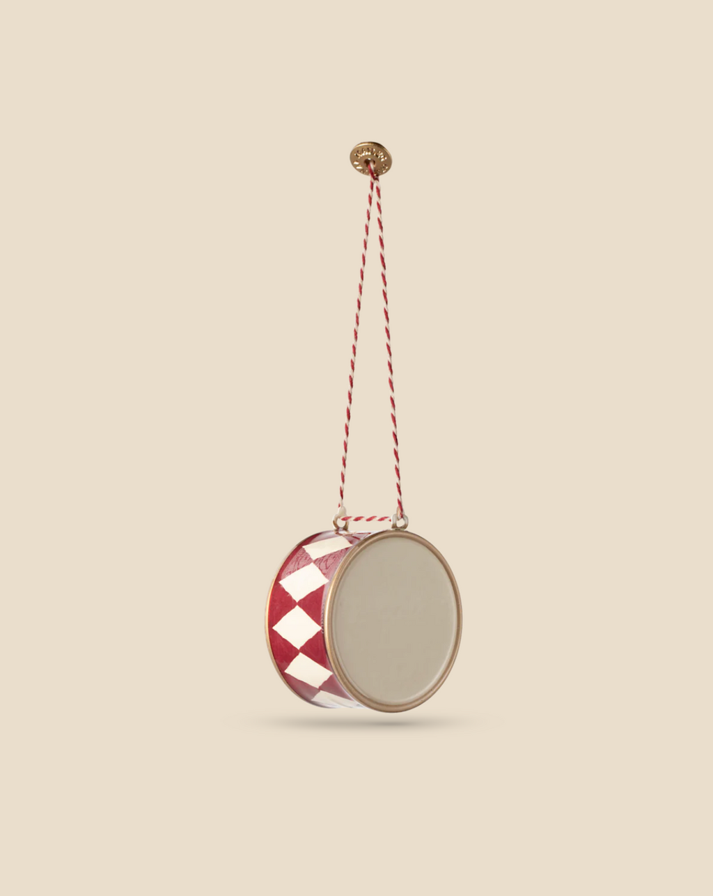Maileg Metal Ornament - Large Drum, Red