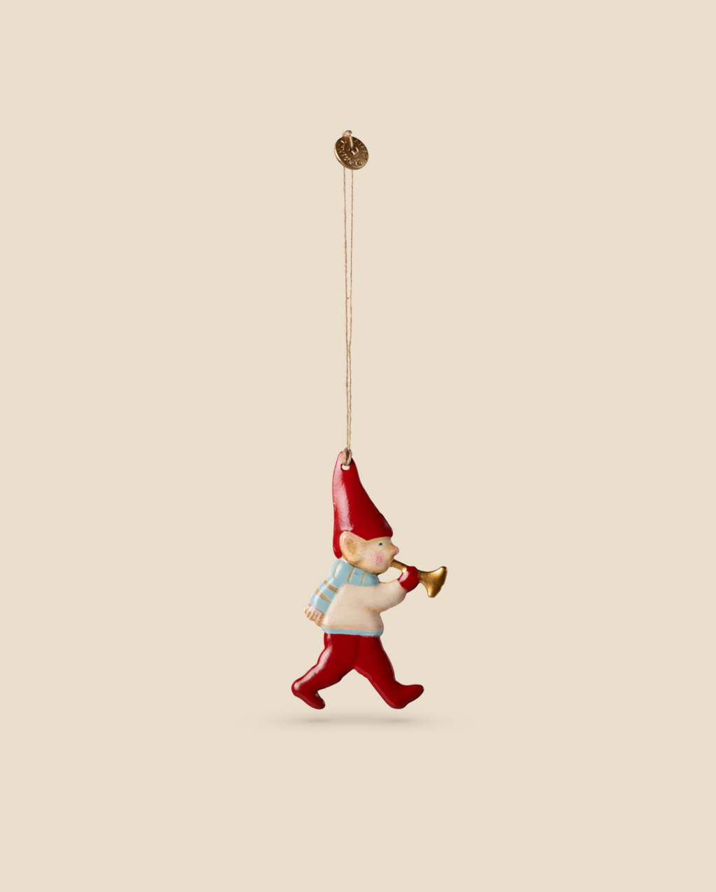 Maileg Metal Ornament - Pixy, Trumpet