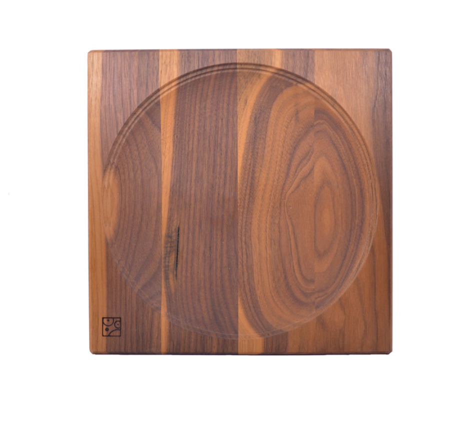 Mader Walnut Wood Spinning Plate, Large
