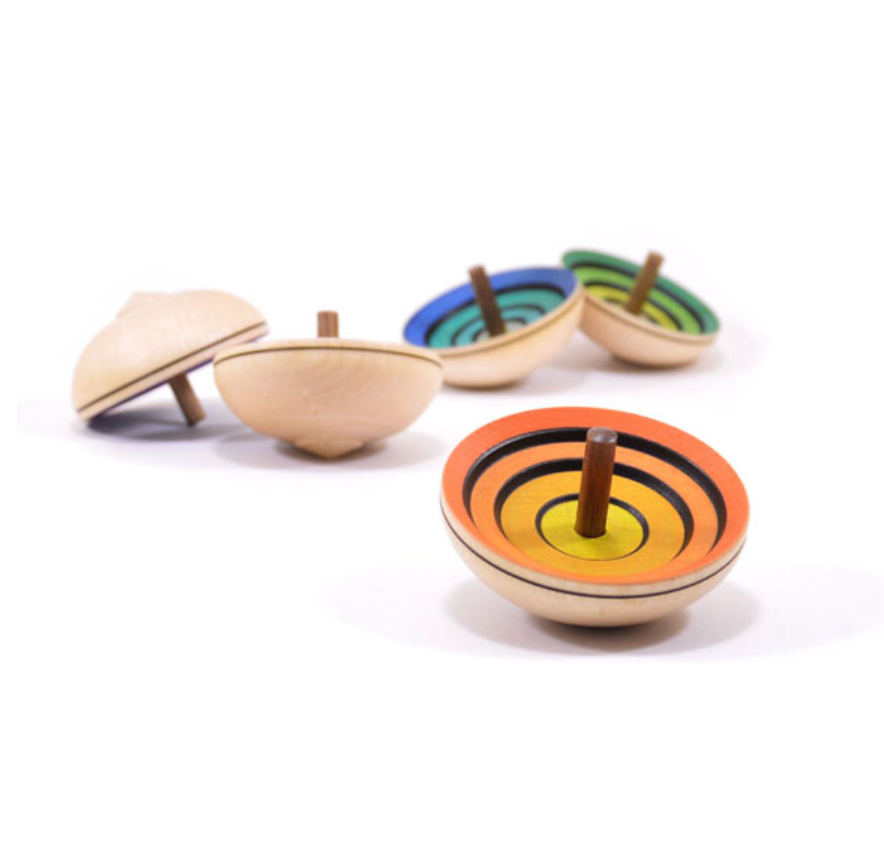 Mader UFO Flora Spinning Top - Blue