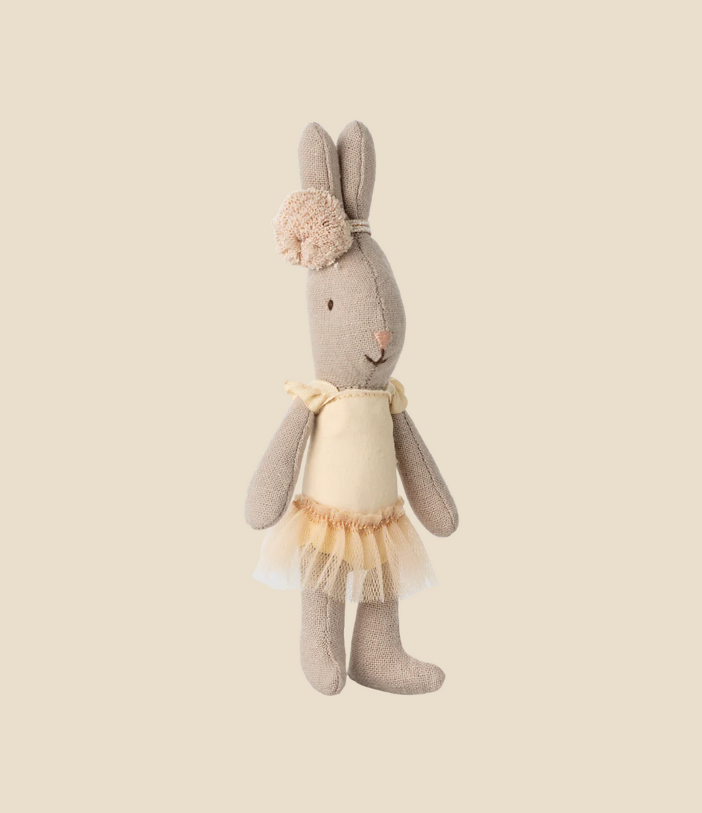 Maileg Rabbit, Micro - Ballet Suit And Skirt, Cream