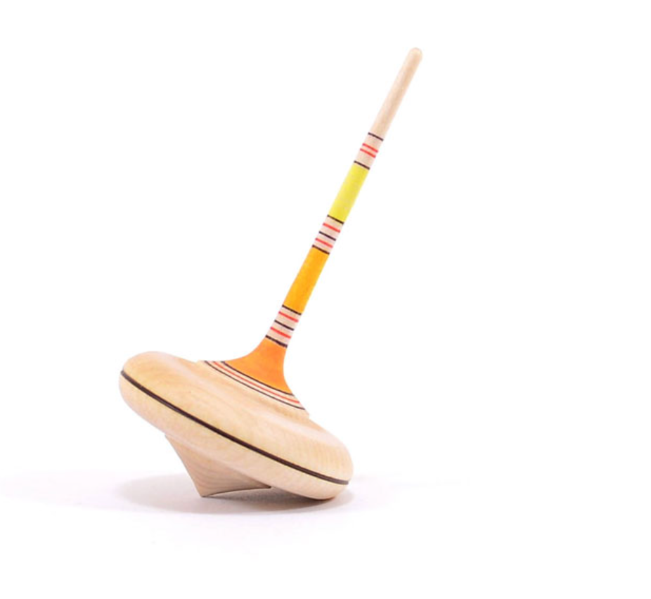 Mader Spaghetti Spinning Top - Yellow