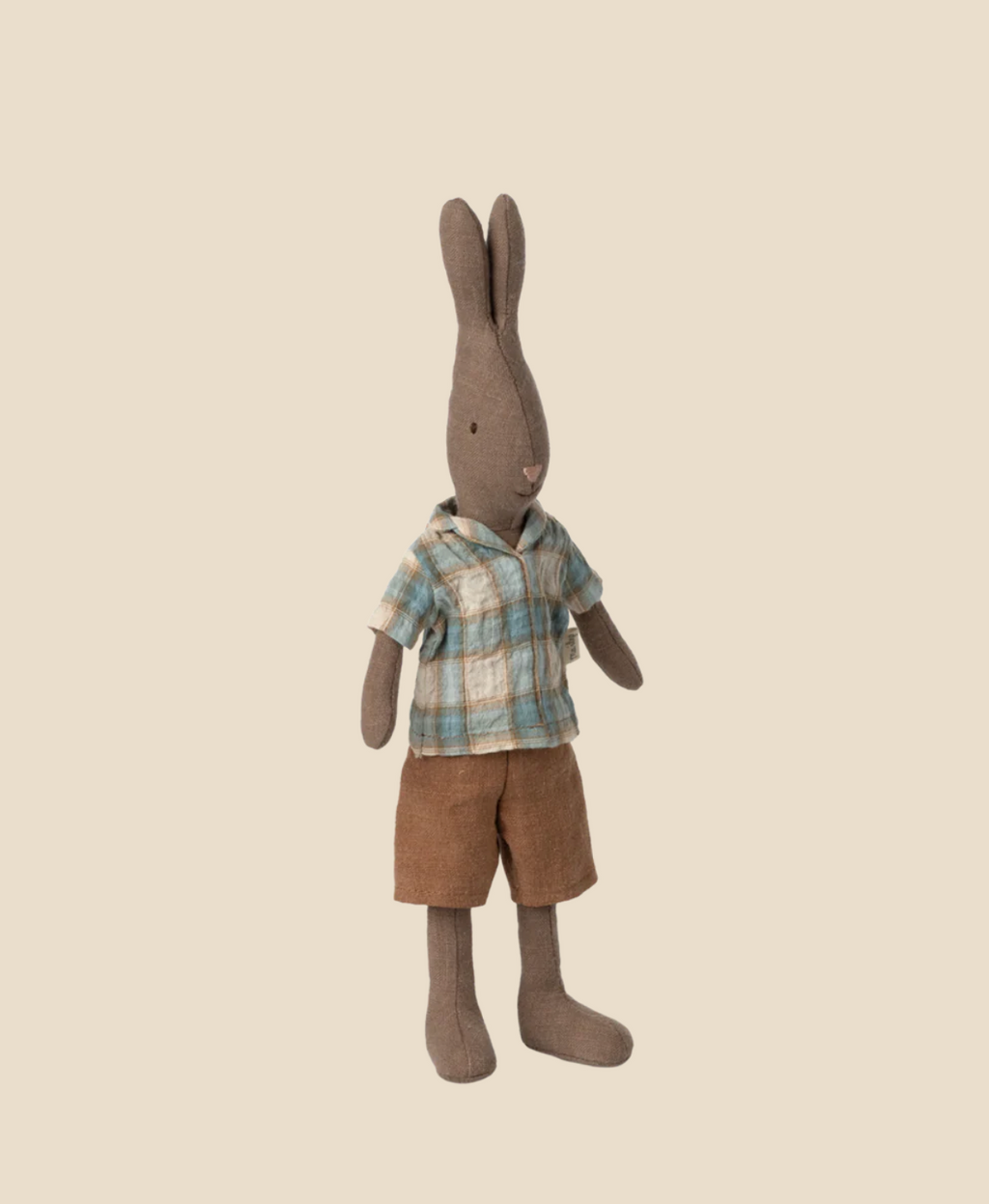 Maileg Rabbit, Size 2 - Brown - Shirt and Shorts