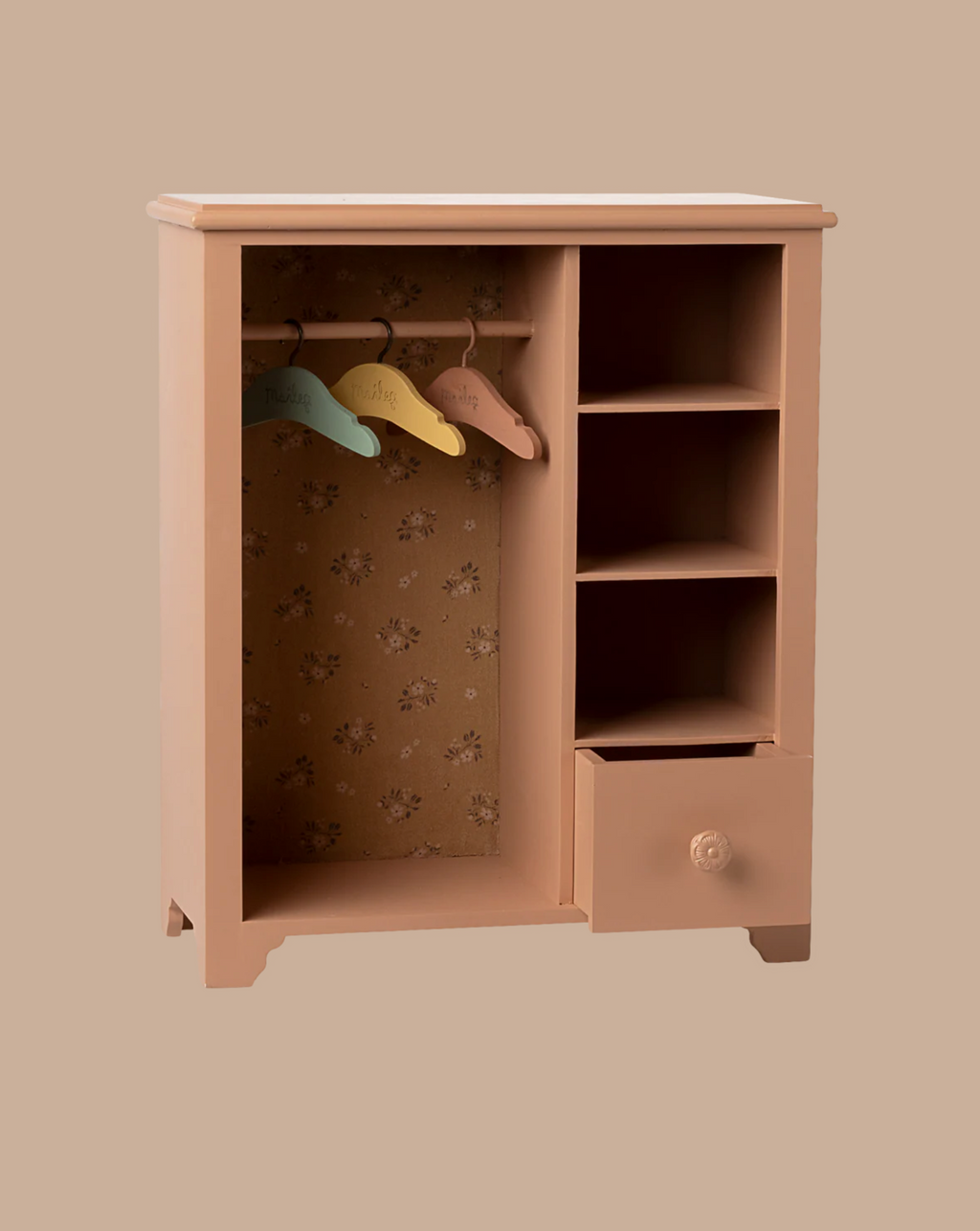 Maileg Wardrobe, Large - Dark Powder (Compatible with Minikane Dolls)