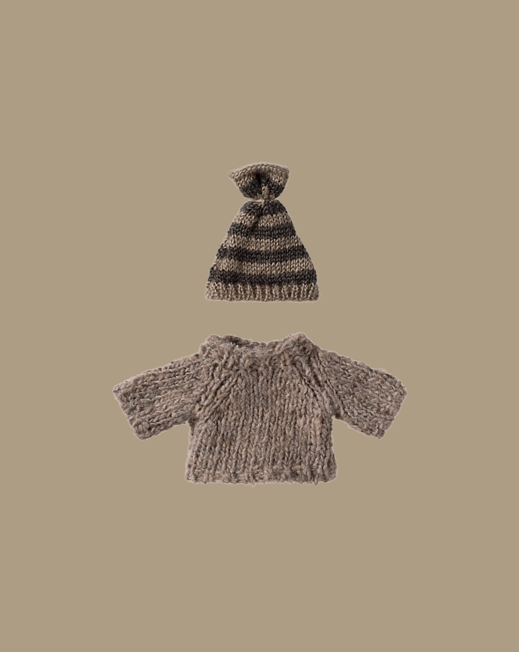 Maileg Extra Clothing: Knit Sweater and Hat for Big Brother Mouse