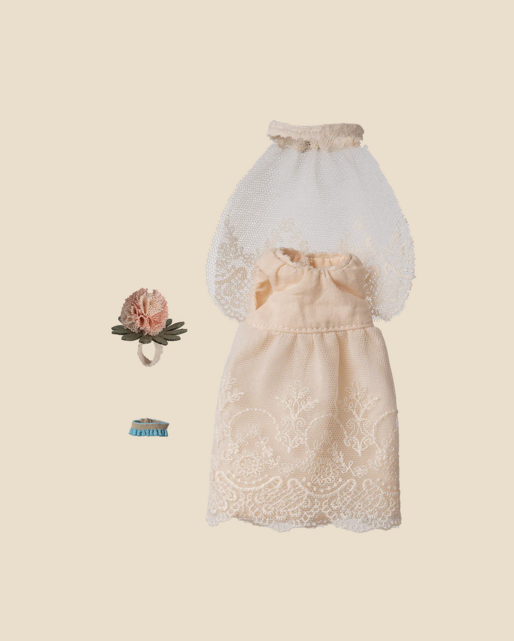 Maileg Wedding Dress, Mum Mouse