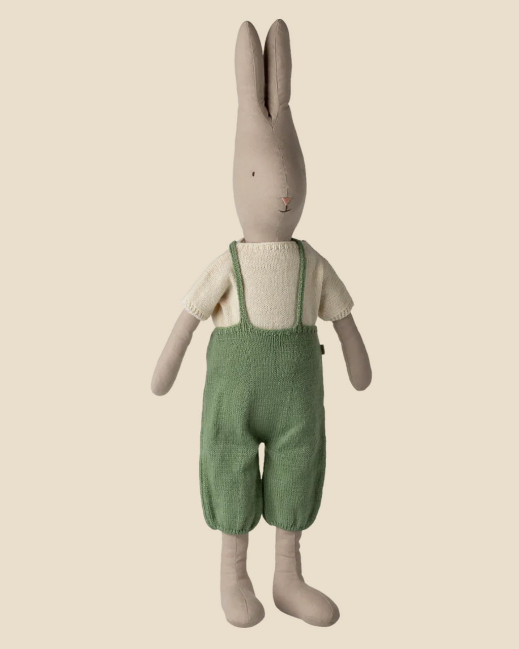 Maileg Rabbit, Size 5 - Classic - Knitted Shirt and Overall