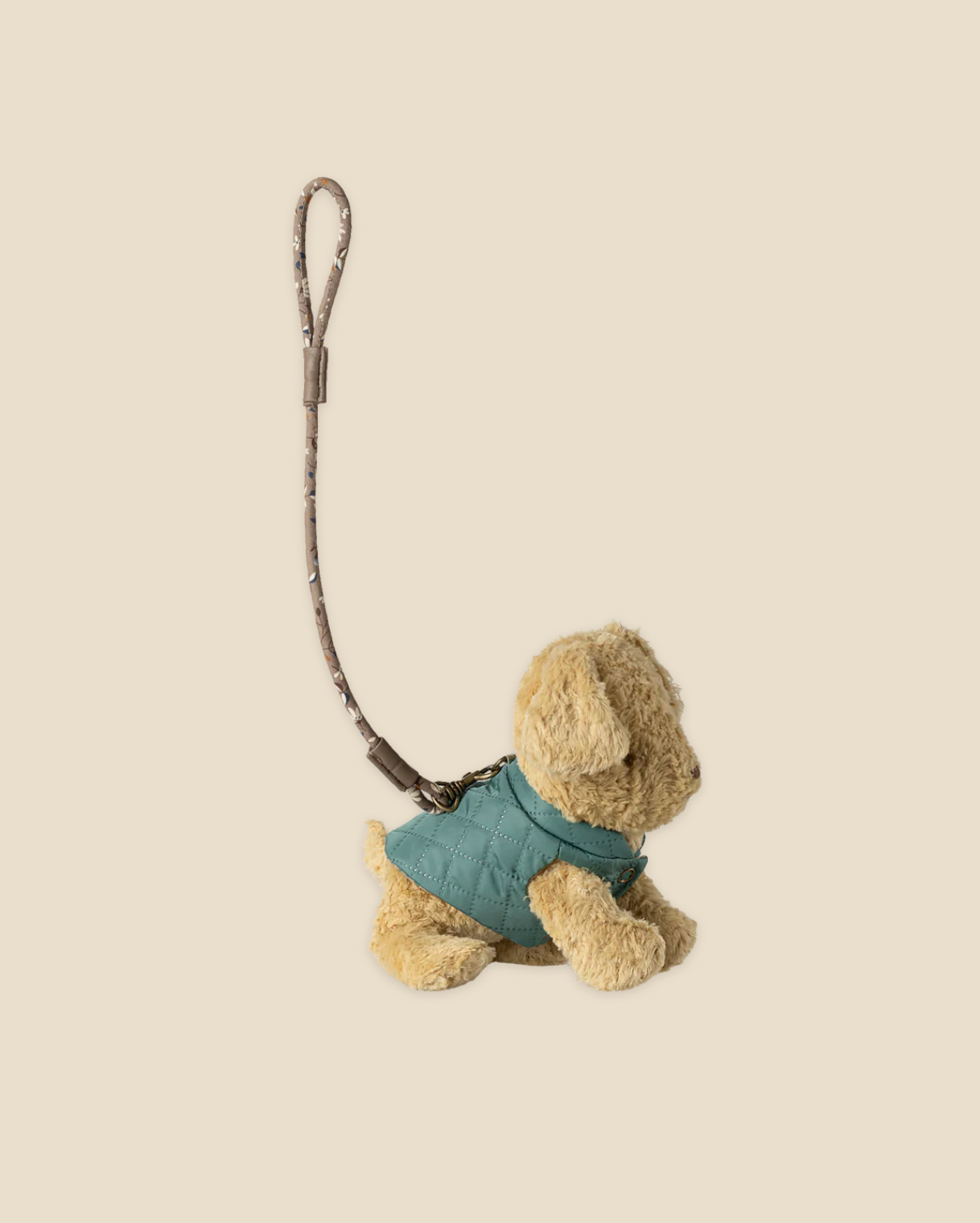 Maileg Pet Supply, Harness and Leash - Dark Mint