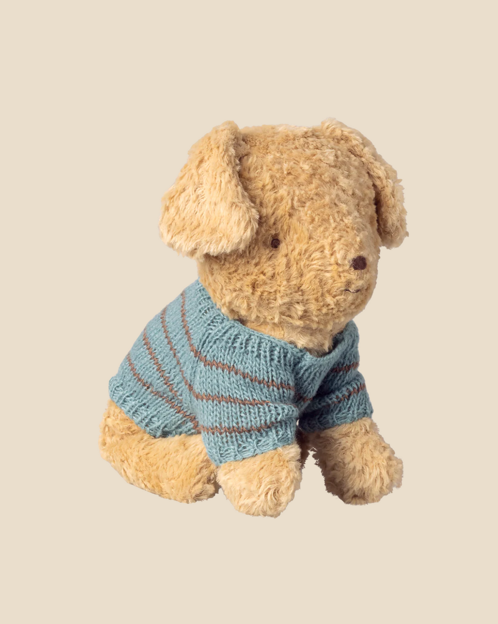 Maileg Knitted Puppy Sweater - Dusty Blue