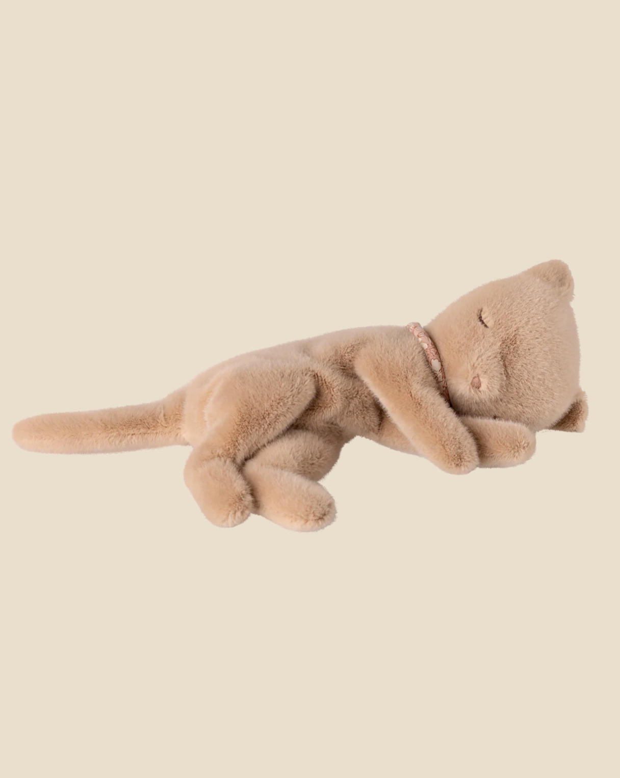 Maileg Small Sleeping Kitten in Cozy Bed