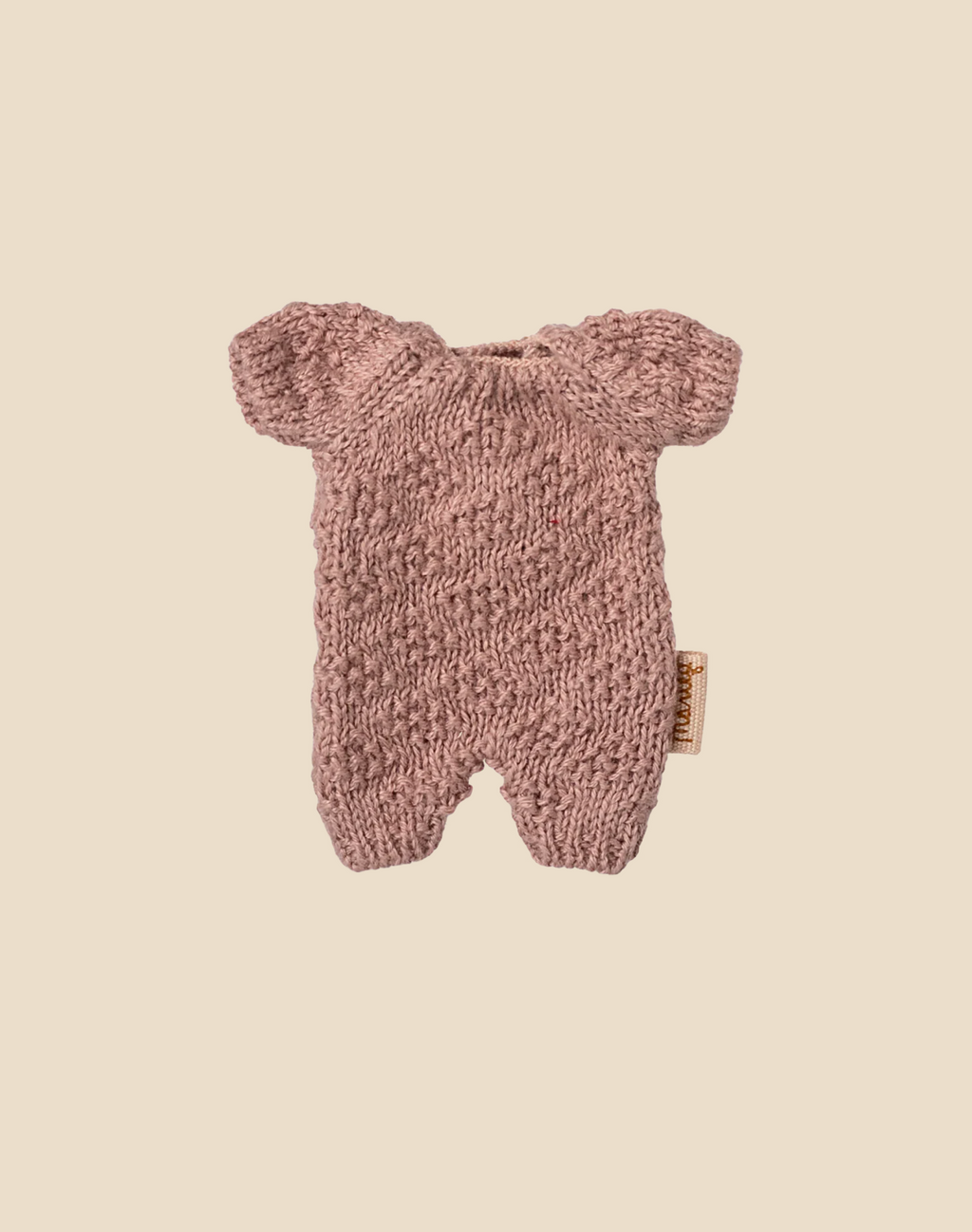 Maileg Extra Clothing: Knitted Suit, Micro - Heather for Micro Bunny