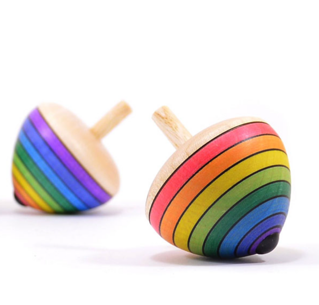 Mader Rainbow Egg Spinning Top - Purple
