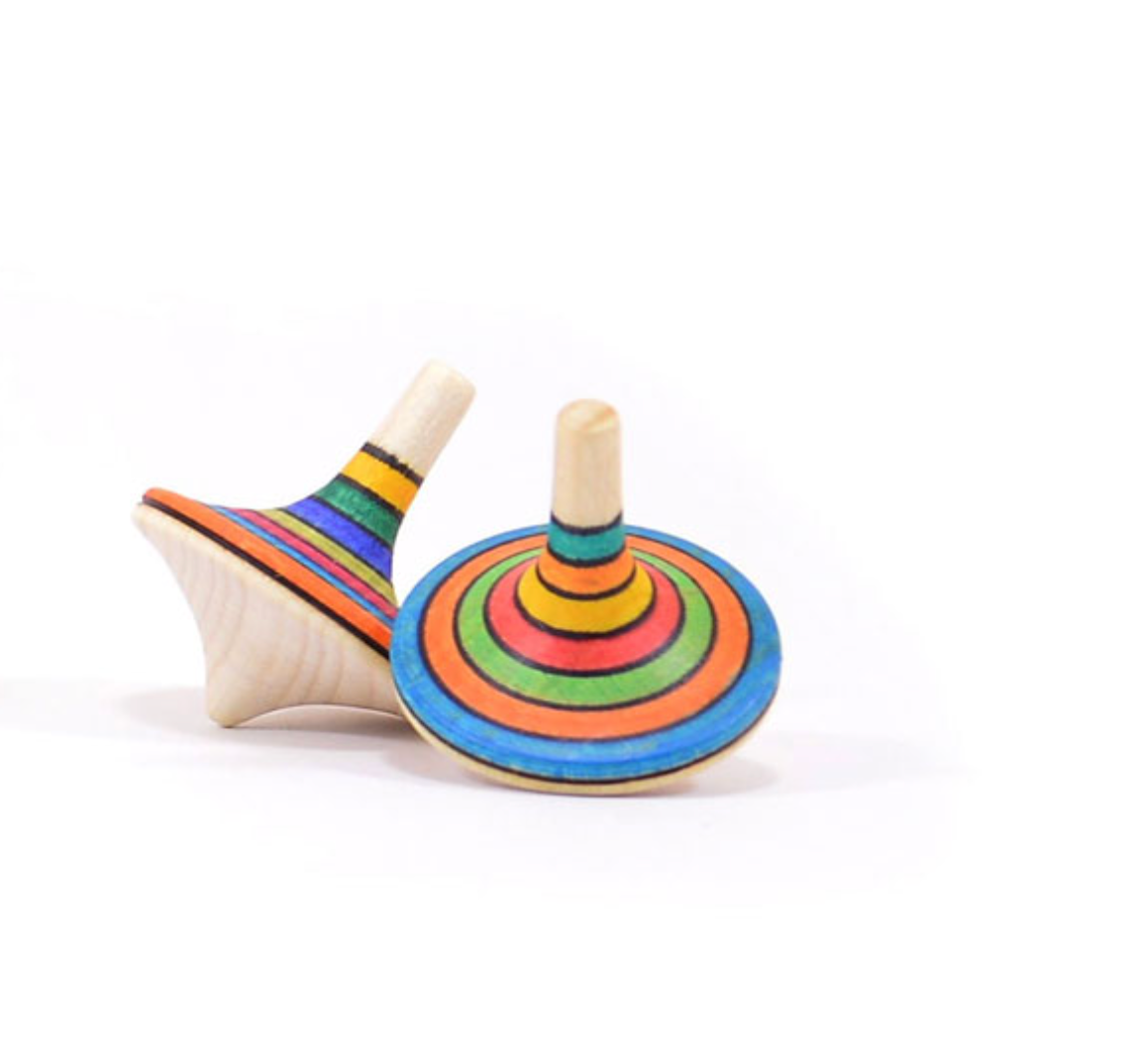 Mader Rallye Striped Spinning Top, Small
