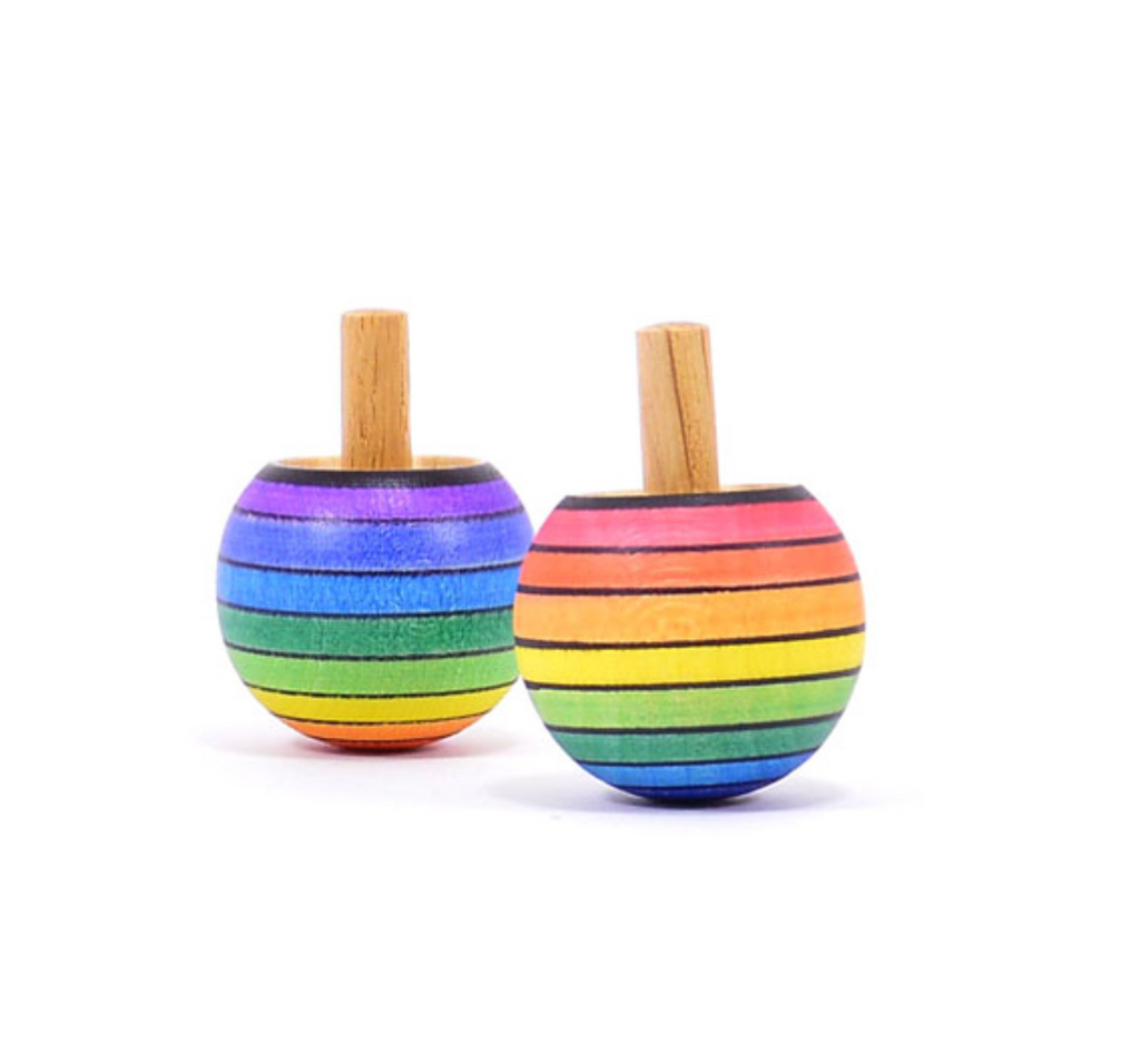 Mader Rainbow Turn-Over Spinning Top - Purple