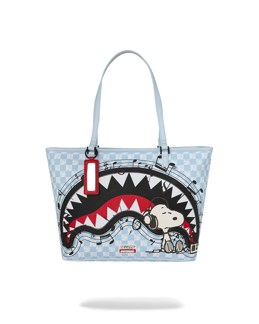 PEANUTS SNOOPY TUNED UP & TUNED OUT TOTE