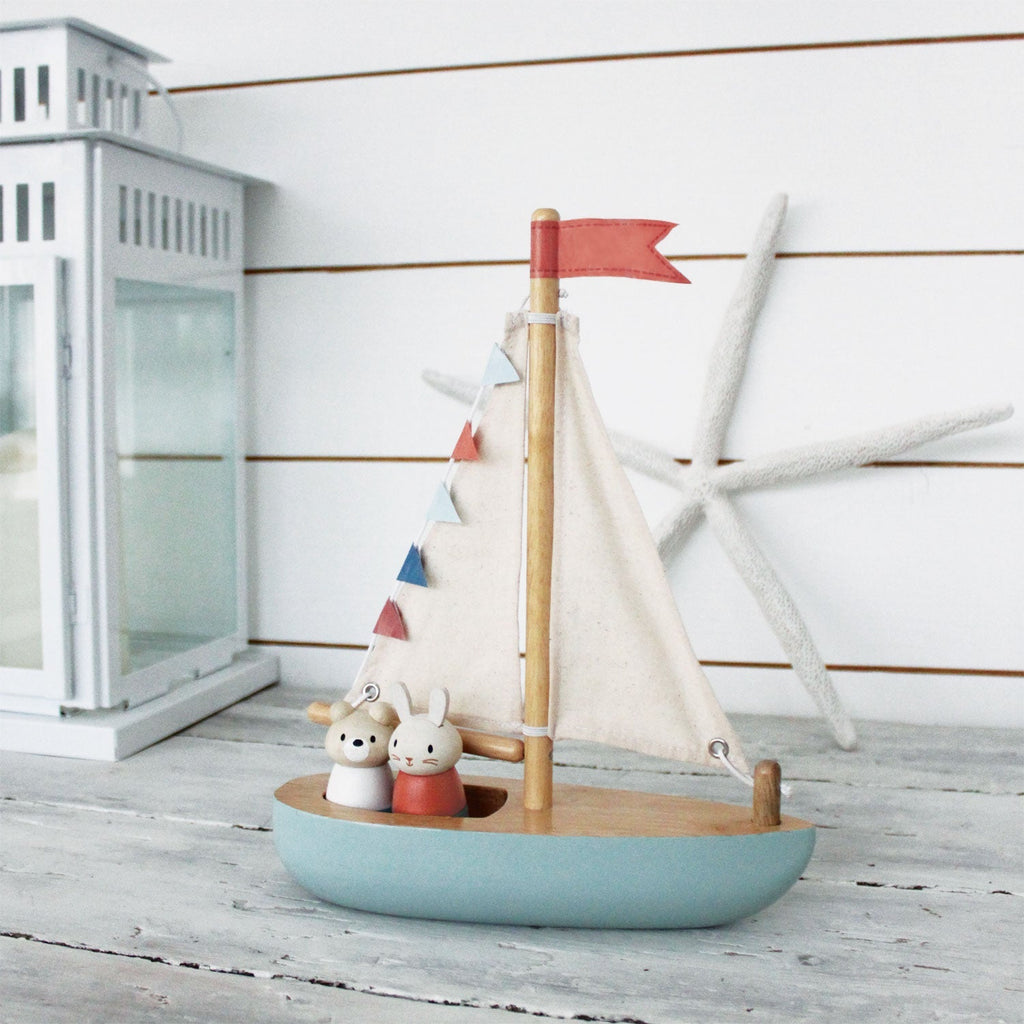 Wooden Sail Boat