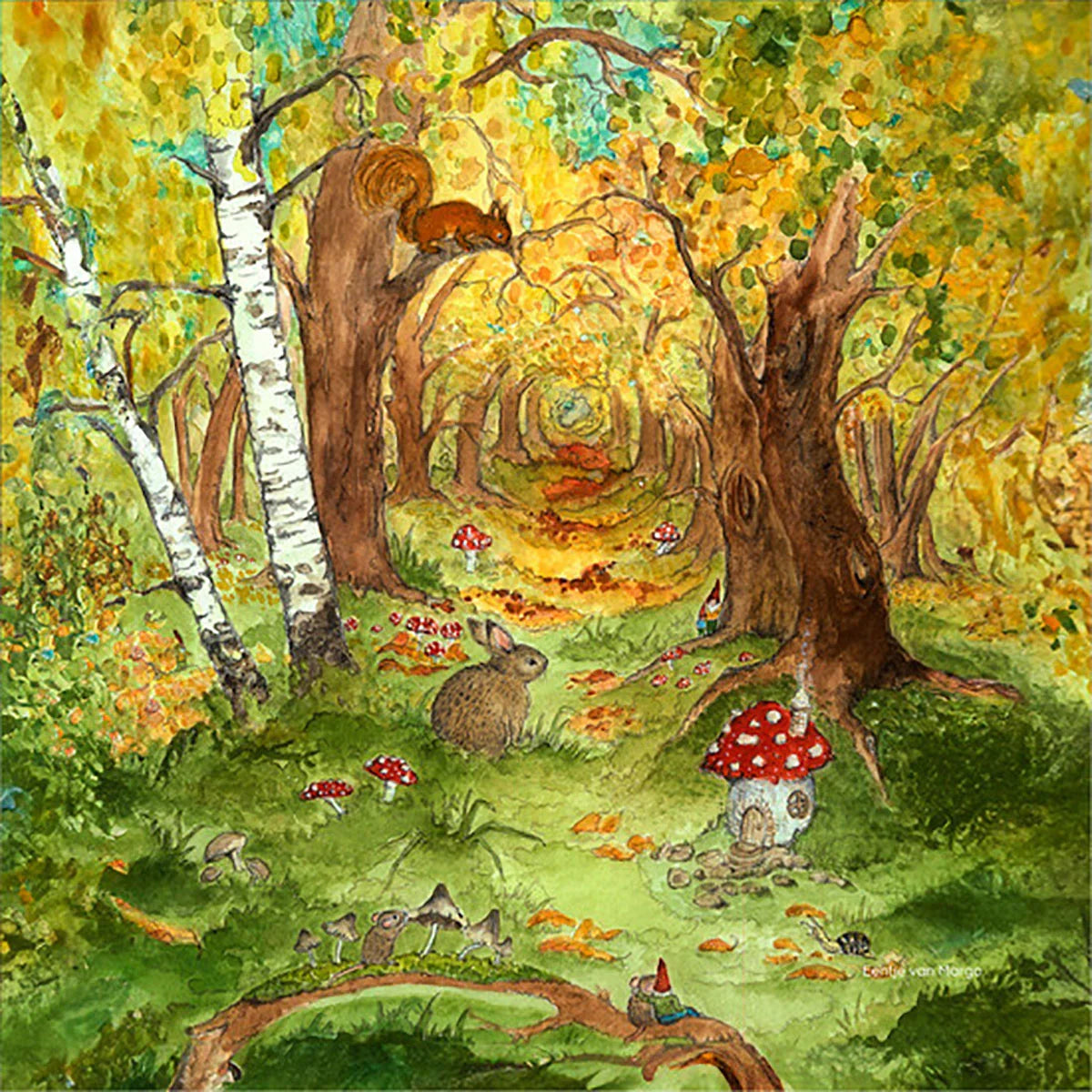 Silhouette Only - Autumn Forest for Toverlux Lamp