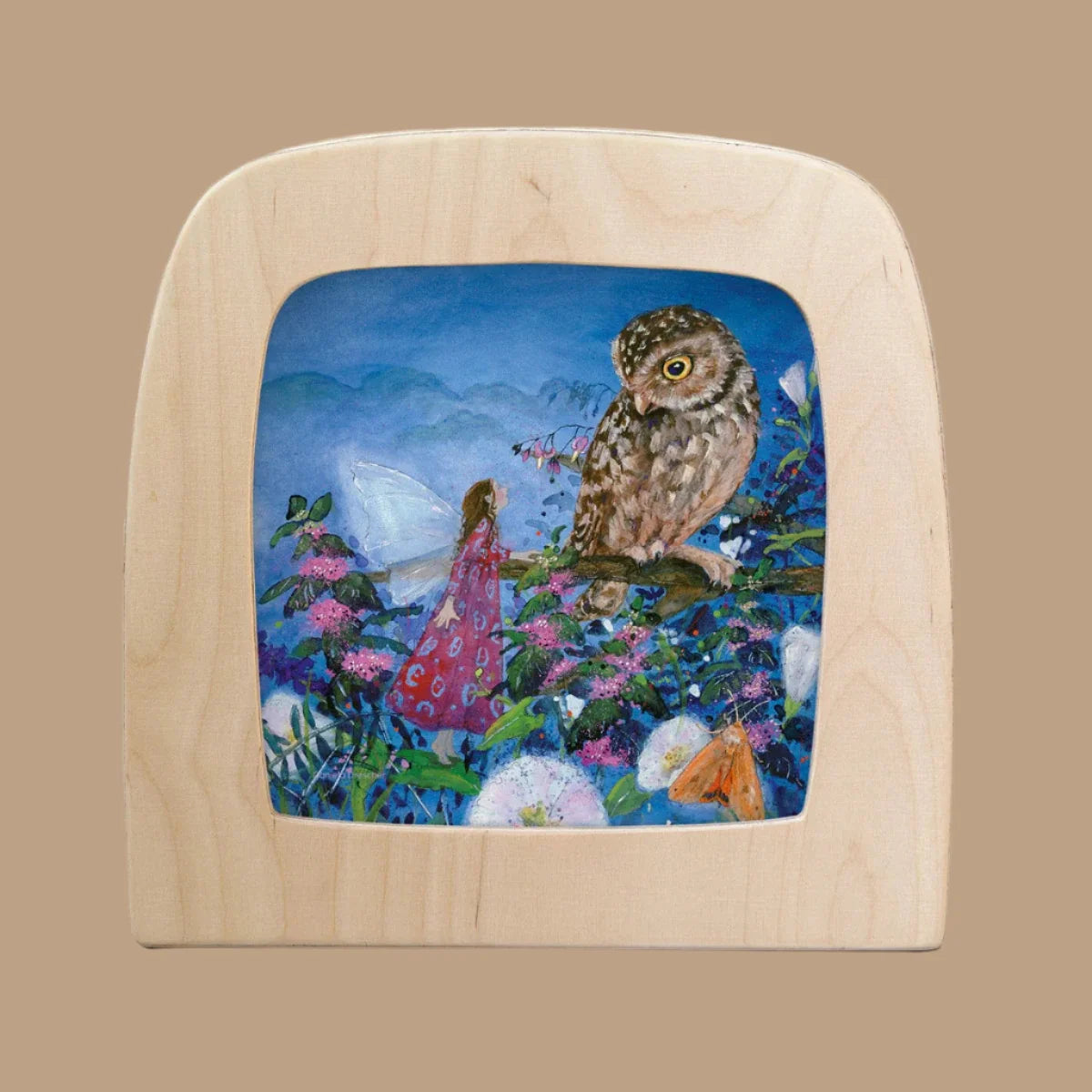 Silhouette Only - Little Fairy Can't Sleep Silhouette - Owl for Toverlux Lamp