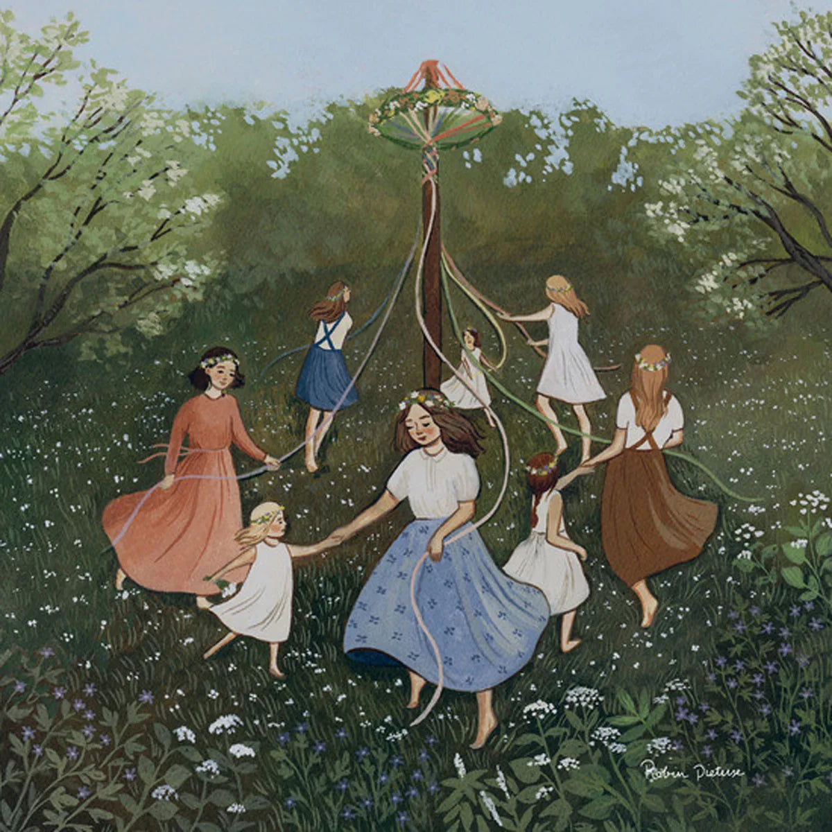 Silhouette Only - Maypole Dance for Toverlux Lamp