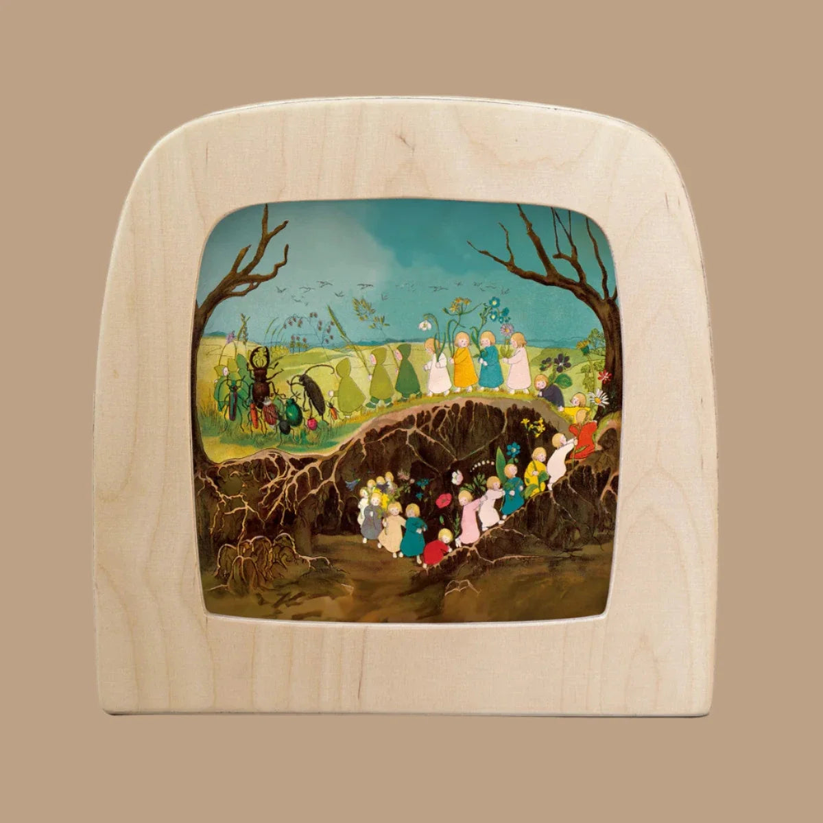 Silhouette Only - The Story of the Root Children Silhouette - Spring for Toverlux Lamp