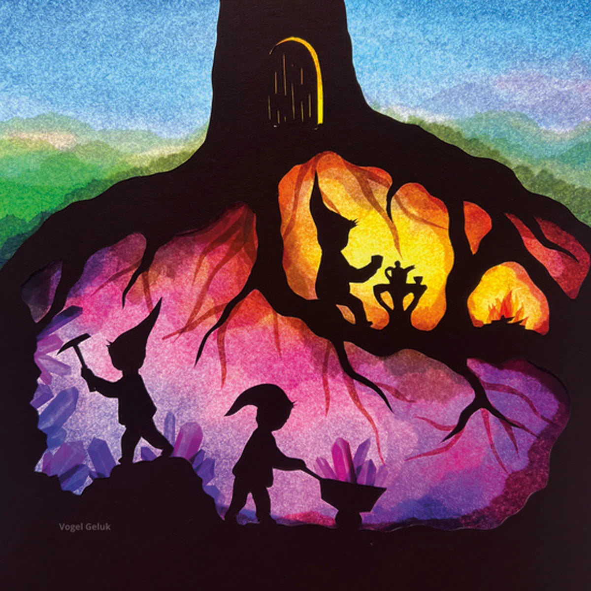 Silhouette Only - Dwarfs for Toverlux Lamp