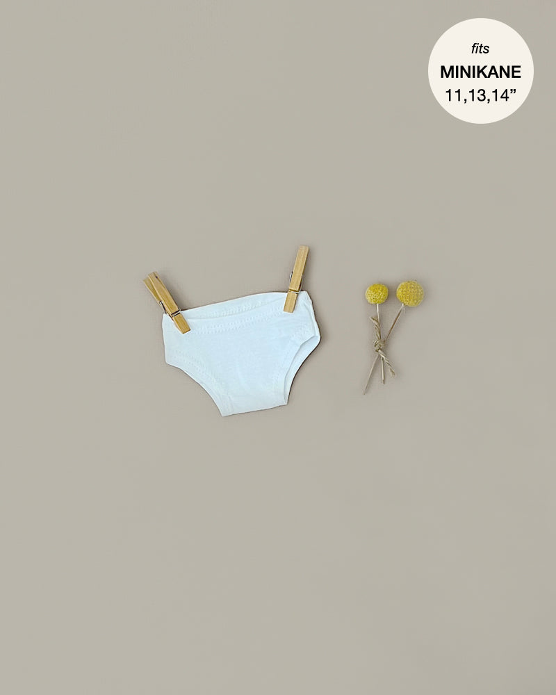 Minikane Doll Clothing | Underwear in White Cotton