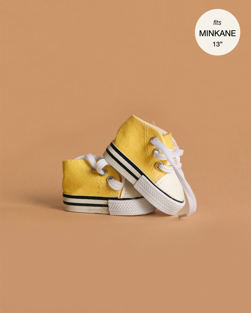 Minikane Doll Shoes | Converse Style Lemon Sneakers