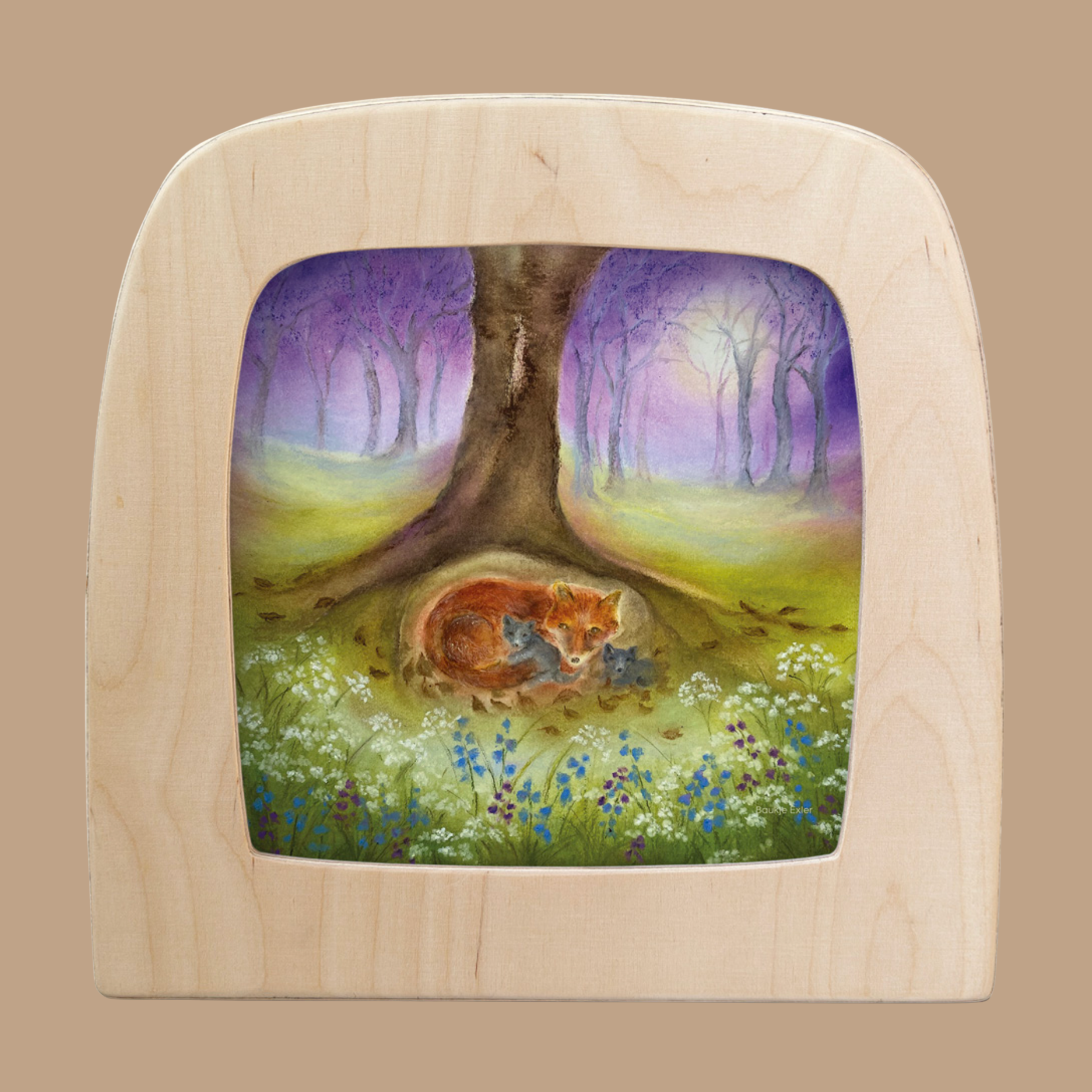 Silhouette Only - Little Fox Family for Toverlux Lamp