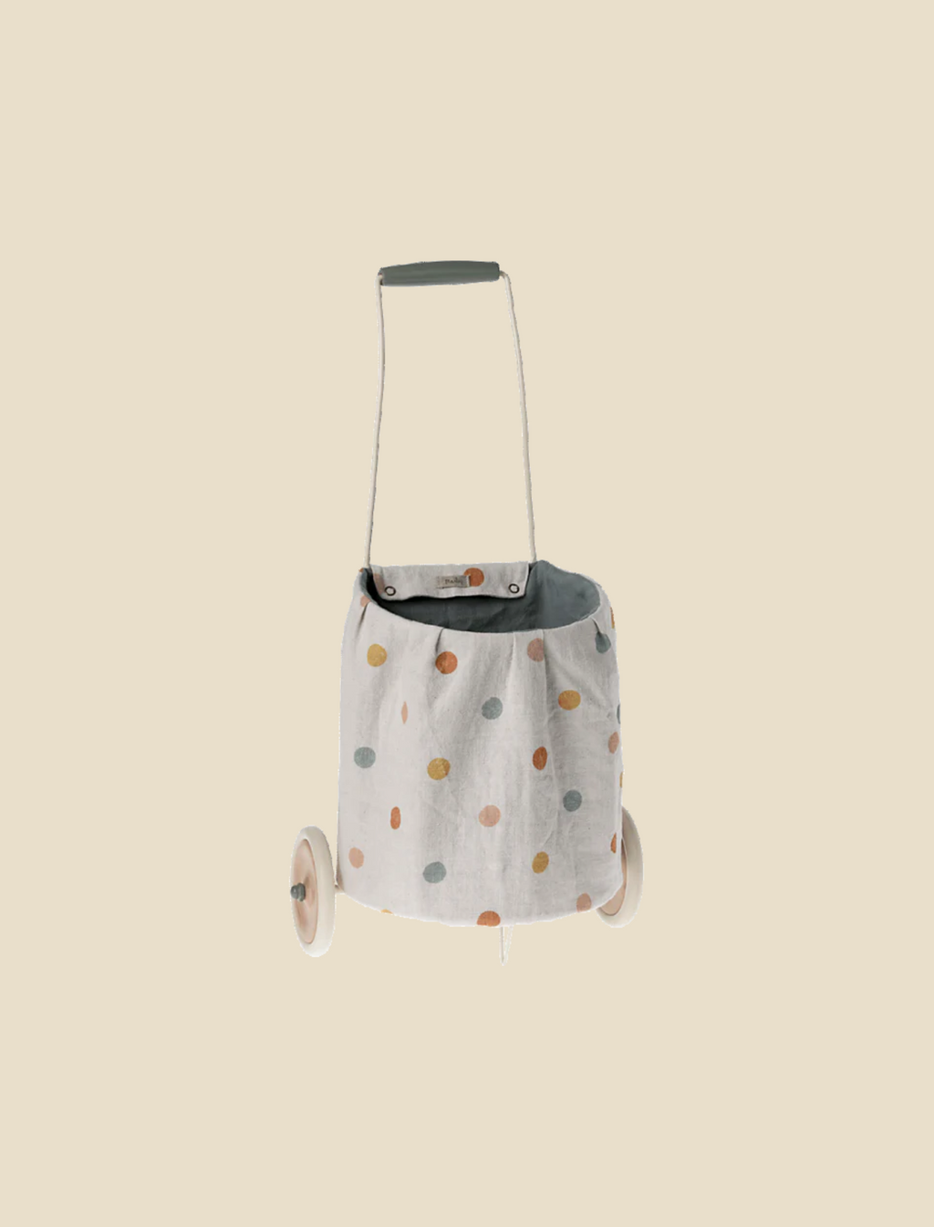 Maileg Trolley, Multi dots - Blue