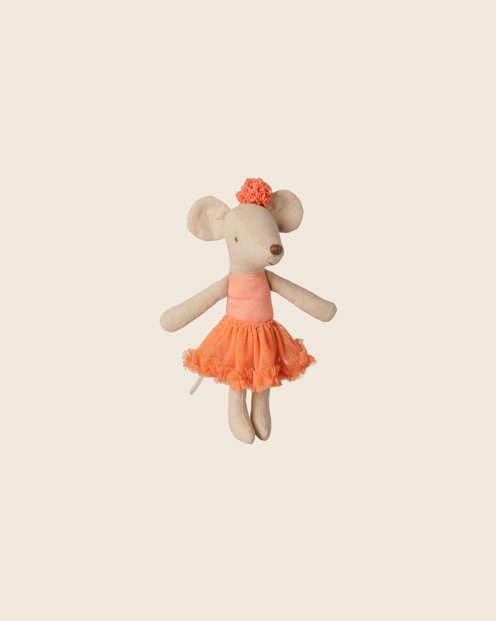 PRE-ORDER: Maileg Ballerina Mouse, Big Sister - Dusty Coral (Estimated Arrival Mid September)