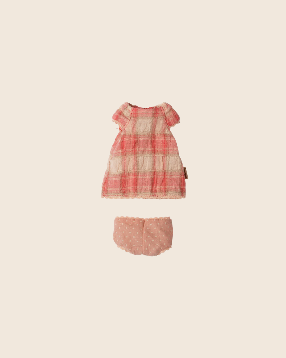 PRE-ORDER: Maileg Dress, Teddy Junior - Coral (Estimated Arrival Early November)
