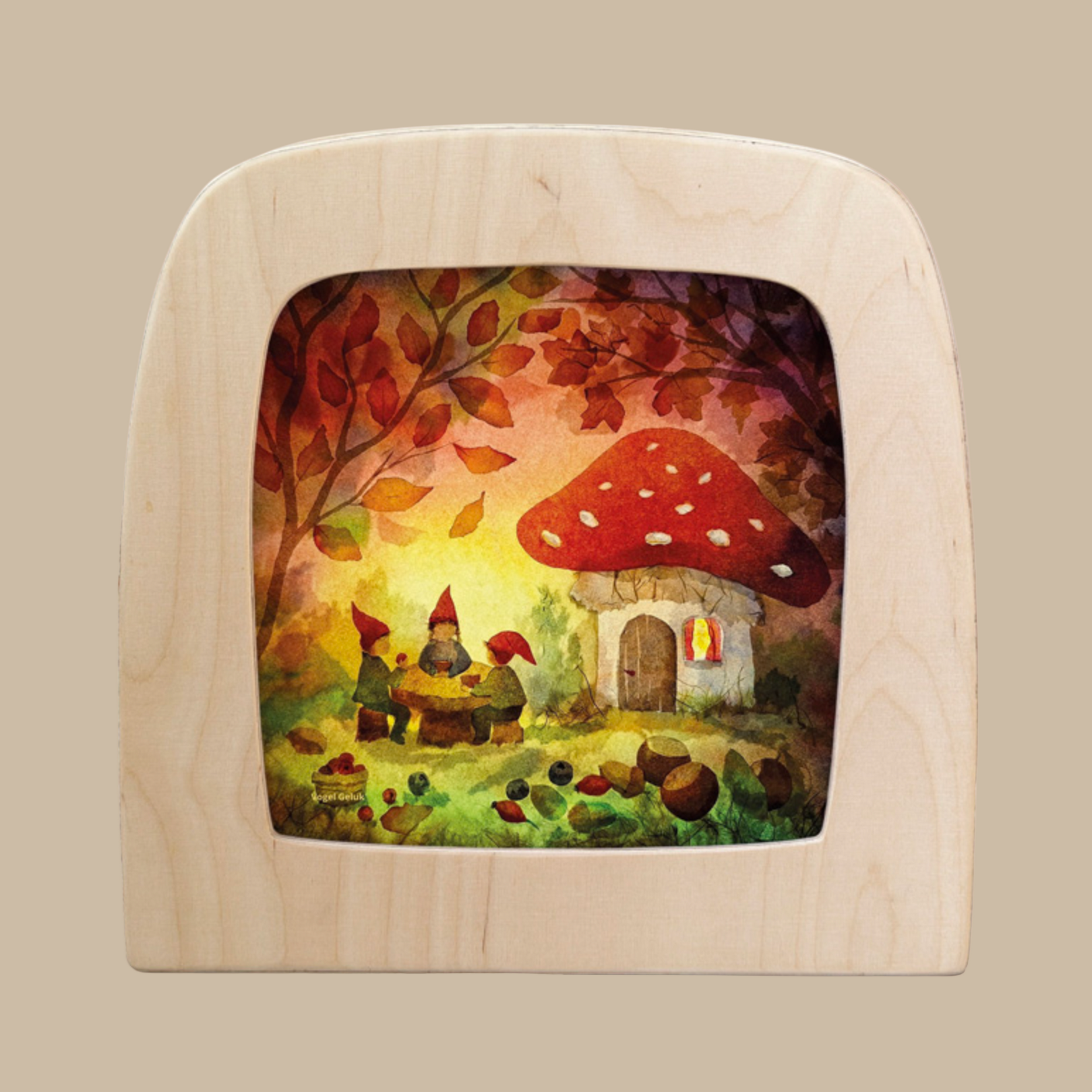 Silhouette Only - Gnome Picnic for Toverlux Lamp