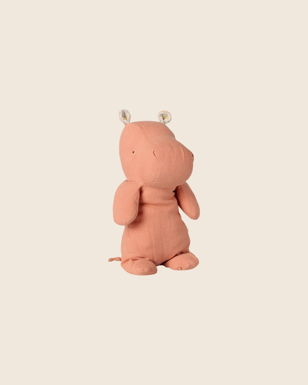 PRE-ORDER: Maileg Safari Friends, Hippo, Medium - Dusty Coral (Estimated Arrival Early November)